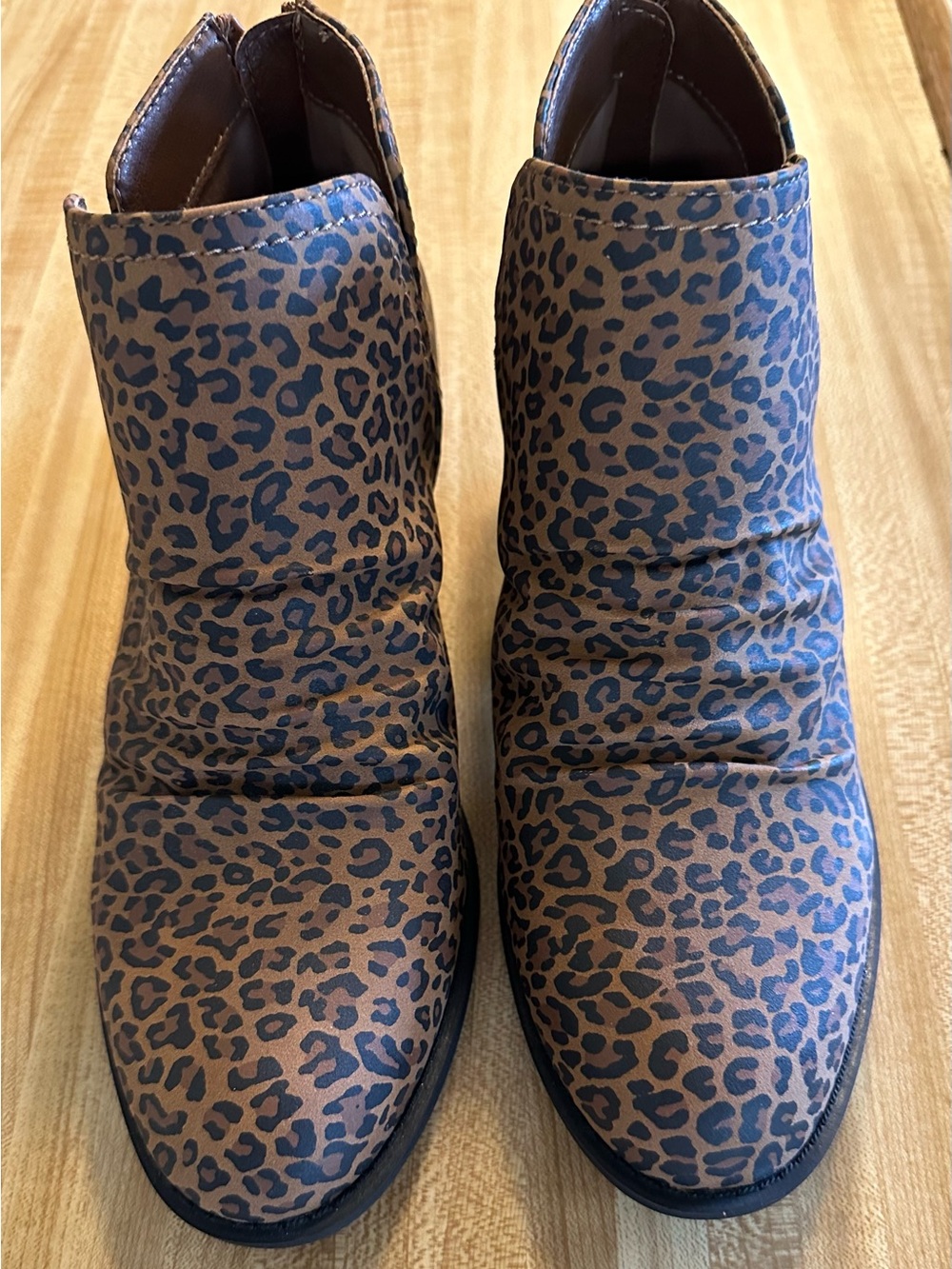 Kim Rogers Leopard Print Ankle Boots